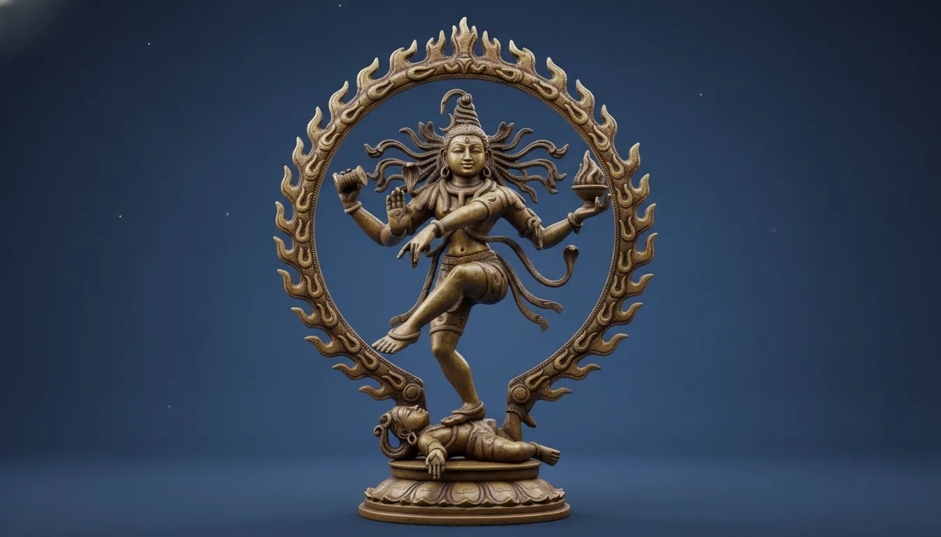 Lord Shiva Nataraja cosmic dance download 4K wallpaper for desktop