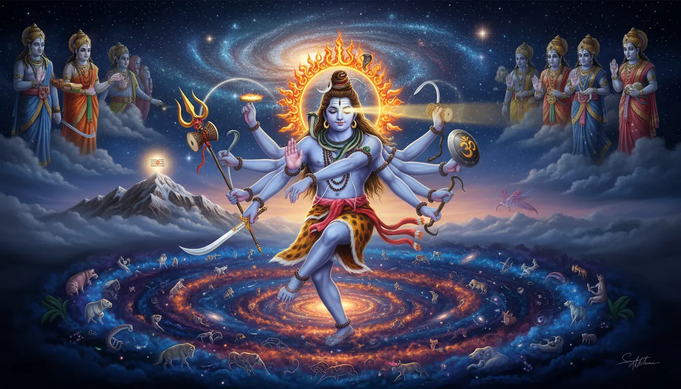 lord shiva with giant snake energy hd image