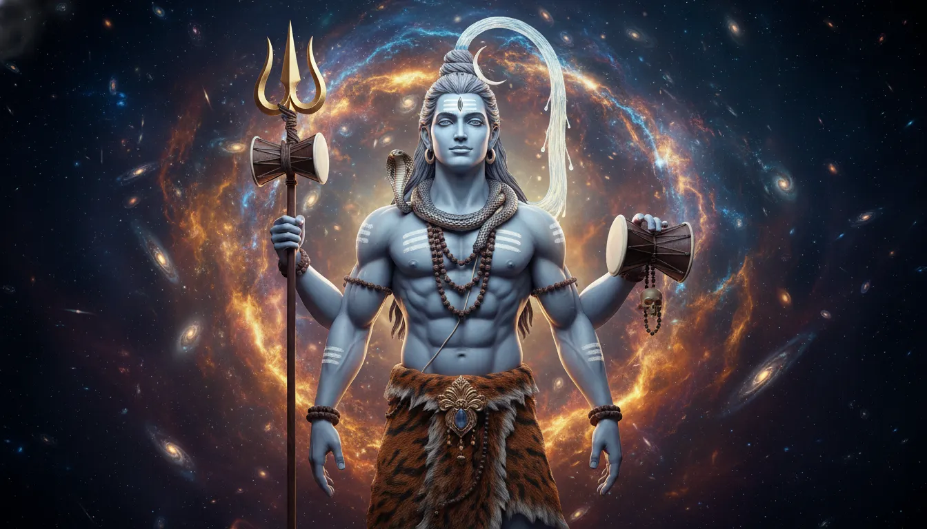 Lord Shiva with damru 3D HD 1080p download free Lord Shiva images for phone wallpaper