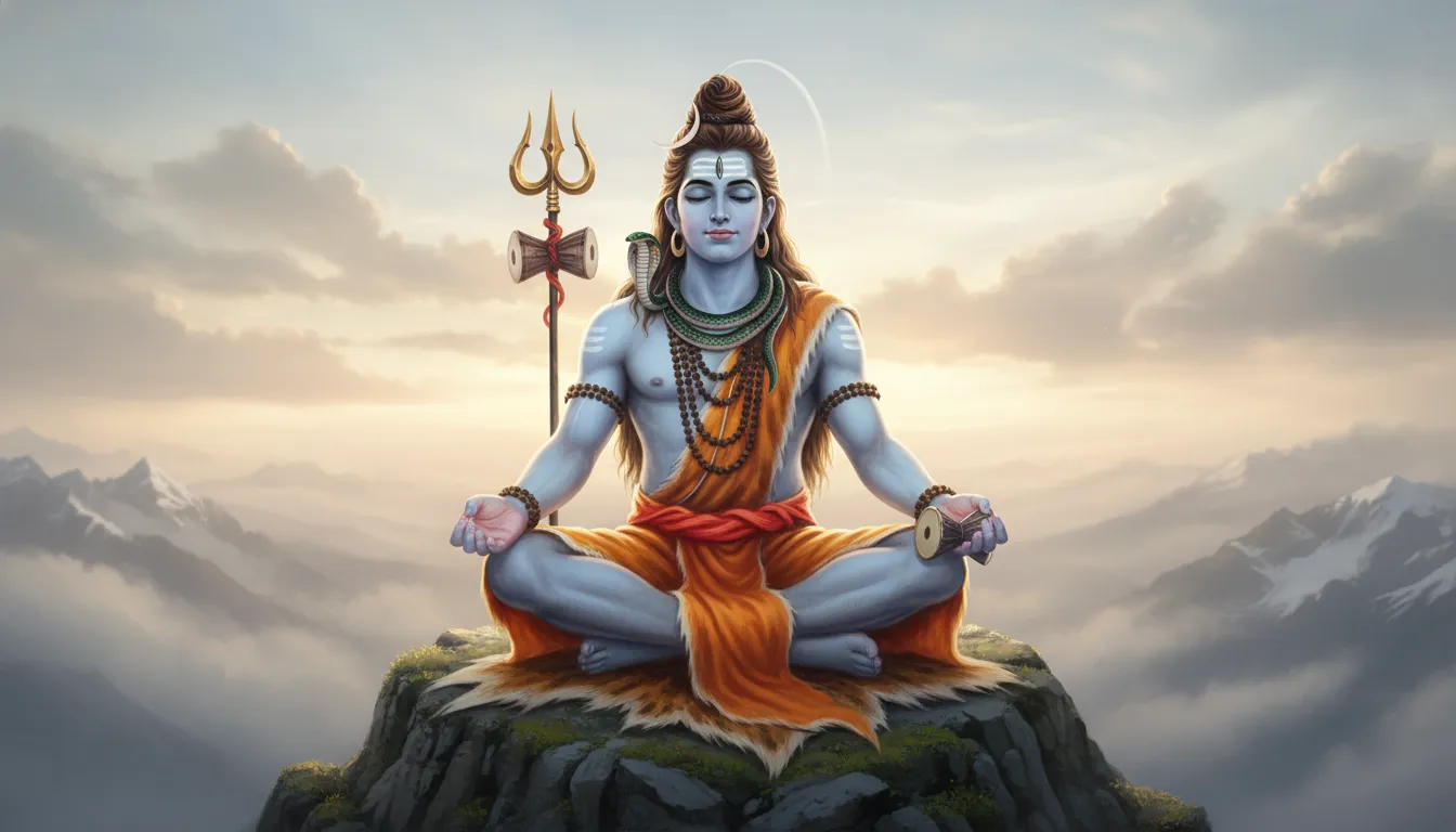 lord shiva surrounded by cobras in forest spiritual hd wallpaper