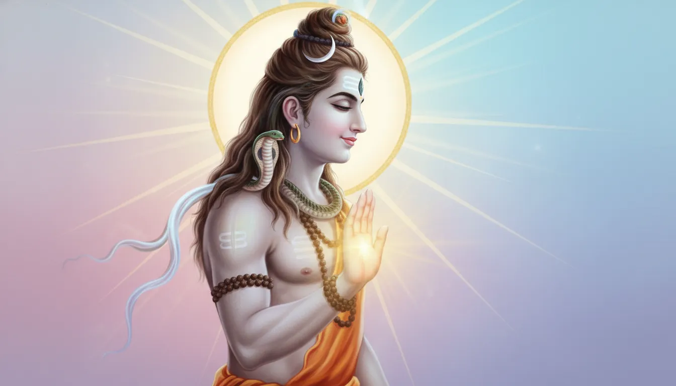 Lord Shiva giving blessings abhaya mudra mahadev profile photo