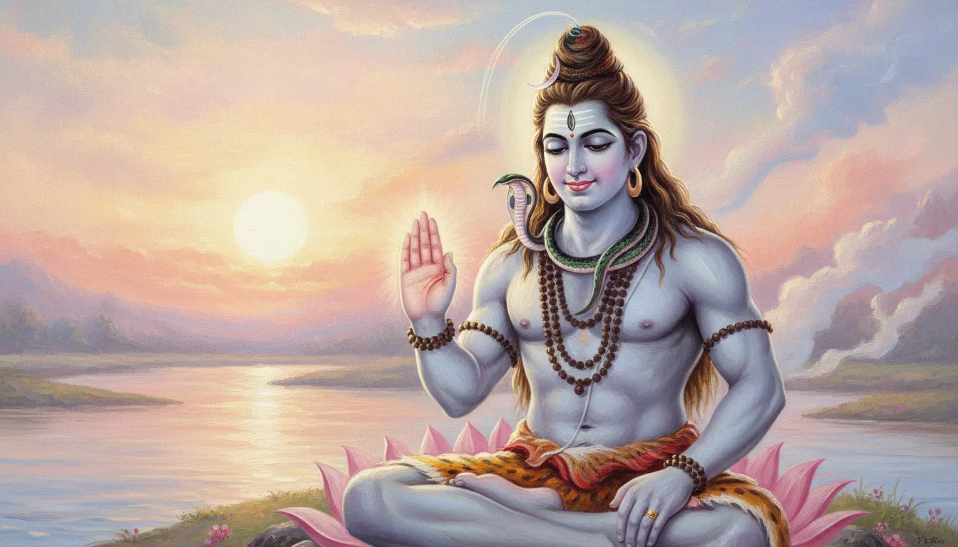 Compassionate Mahakal Mahadev photo giving blessings to devotees