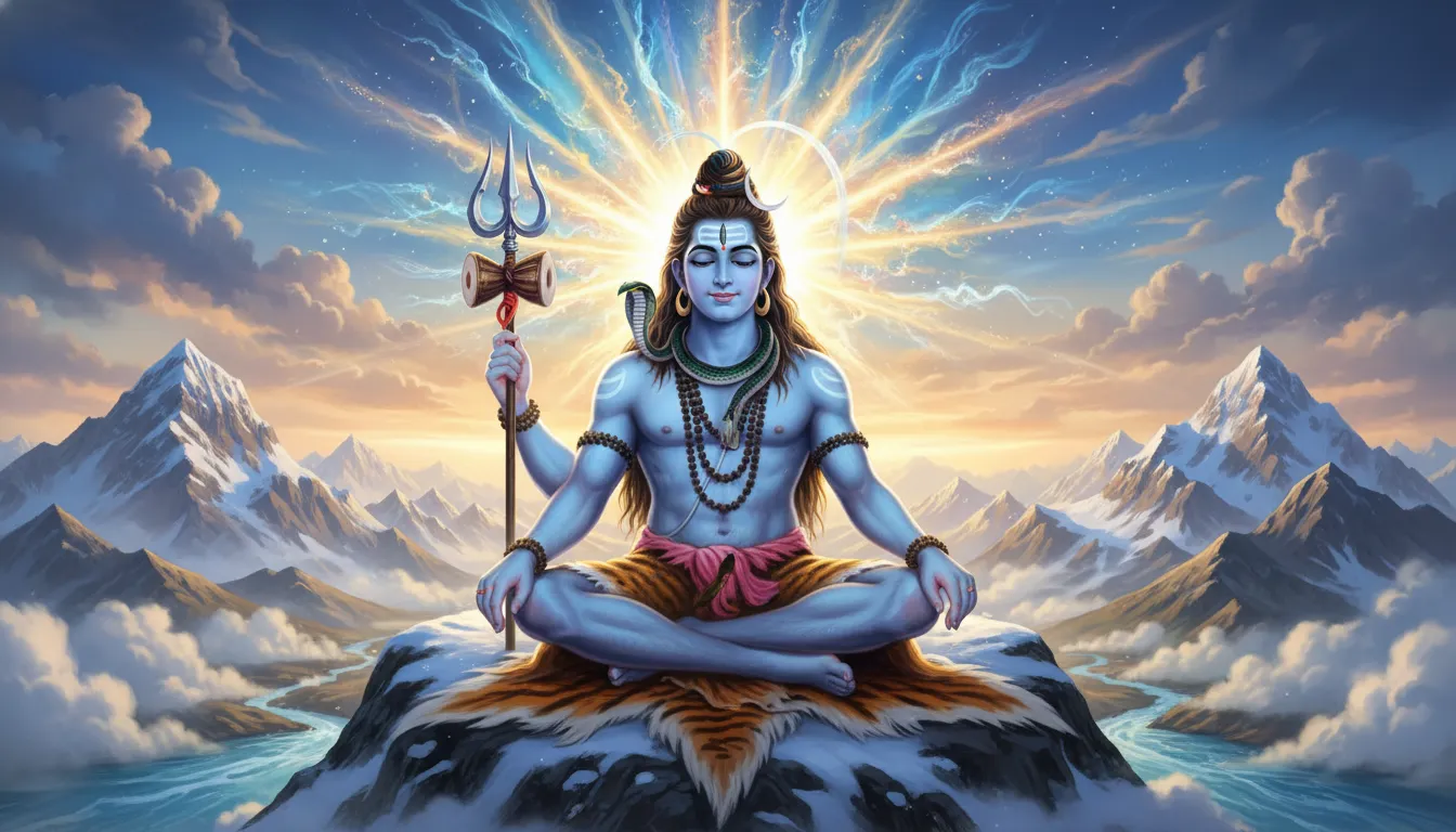 lord shiva images hd 1080p with glowing divine aura