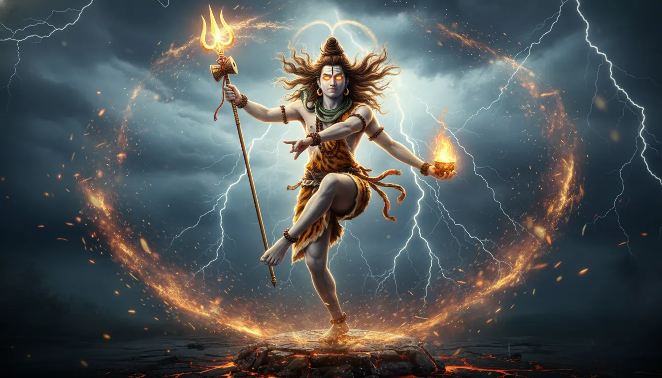Powerful Rudra Tandav dance image from Devon Ke Dev Mahadev TV show.