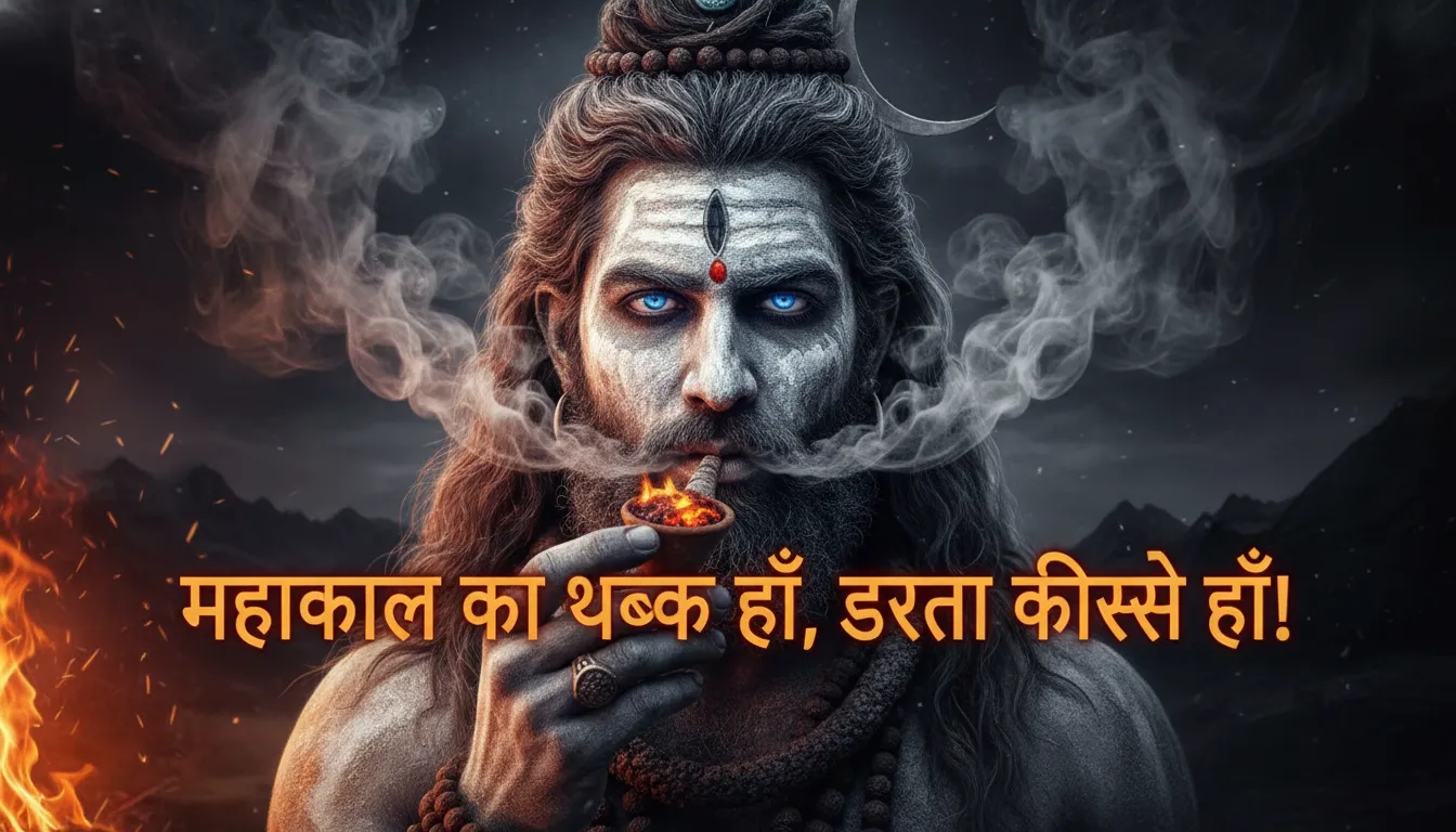 Mahakal aghori look wallpaper in high resolution with text