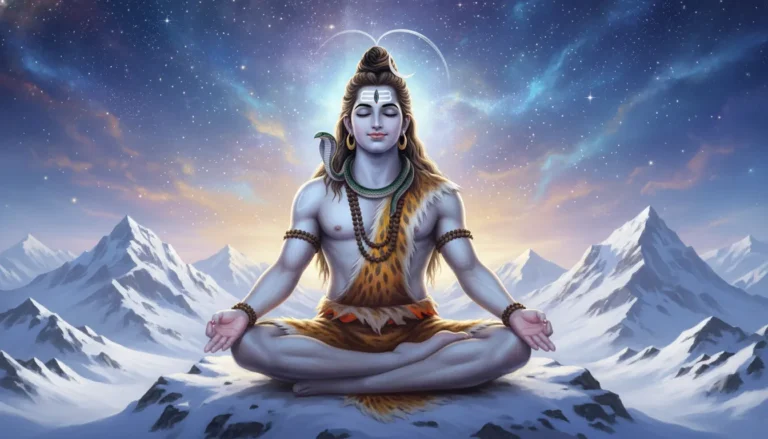 Lord Shiva meditating on Mount Kailash mahadev profile photo