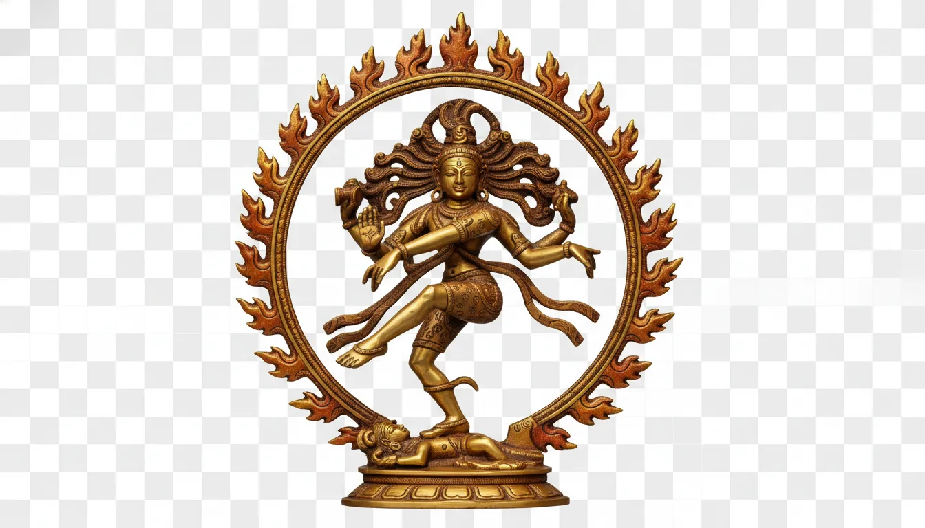 nataraja png with ring of fire isolated no background design element