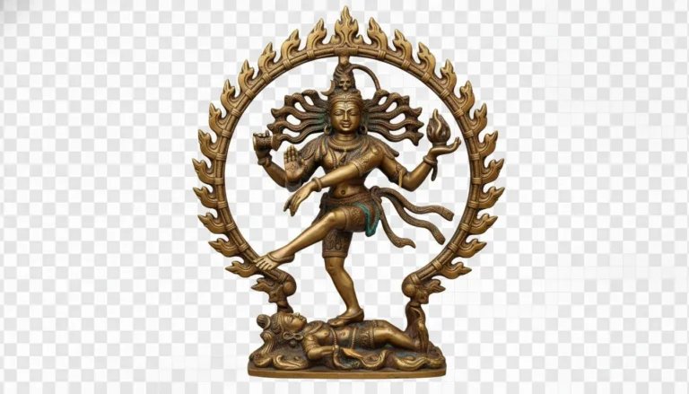 nataraja shiva statue transparent background high quality png