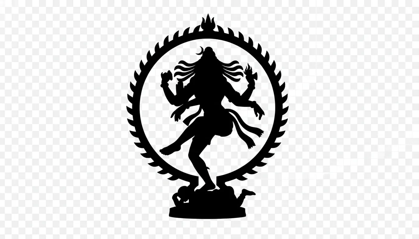 nataraja silhouette png black cutout transparent for overlays