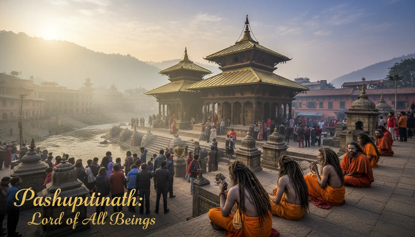 Pashupatinath temple Nepal Bagmati river sacred Shiva temple with sadhus