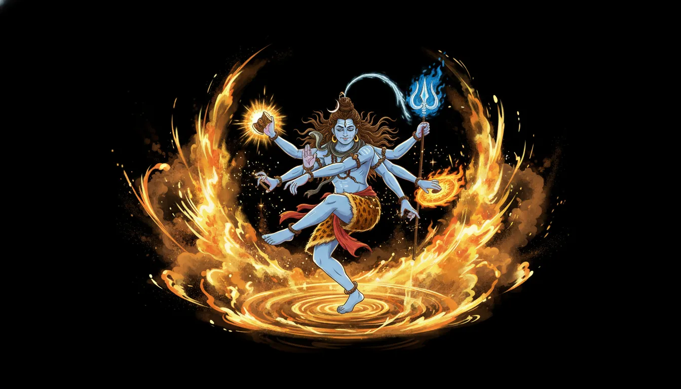 Nataraja cosmic dance mahadev photo with black background