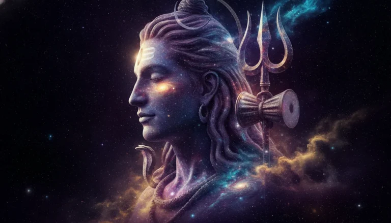 Abstract galaxy theme har har mahadev photo 3d download