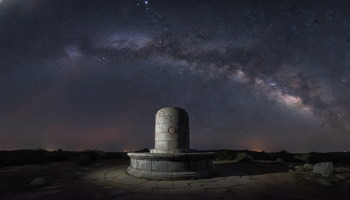 A breathtaking nice shivling image in hd under a clear night sky full of stars.