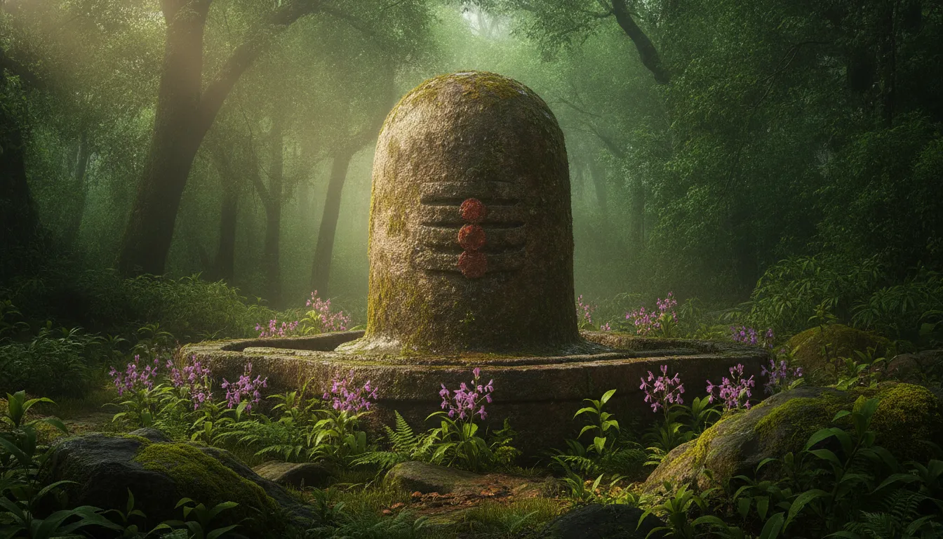 Bhimashankar Jyotirlinga 12 shivling images in hd in green forest setting