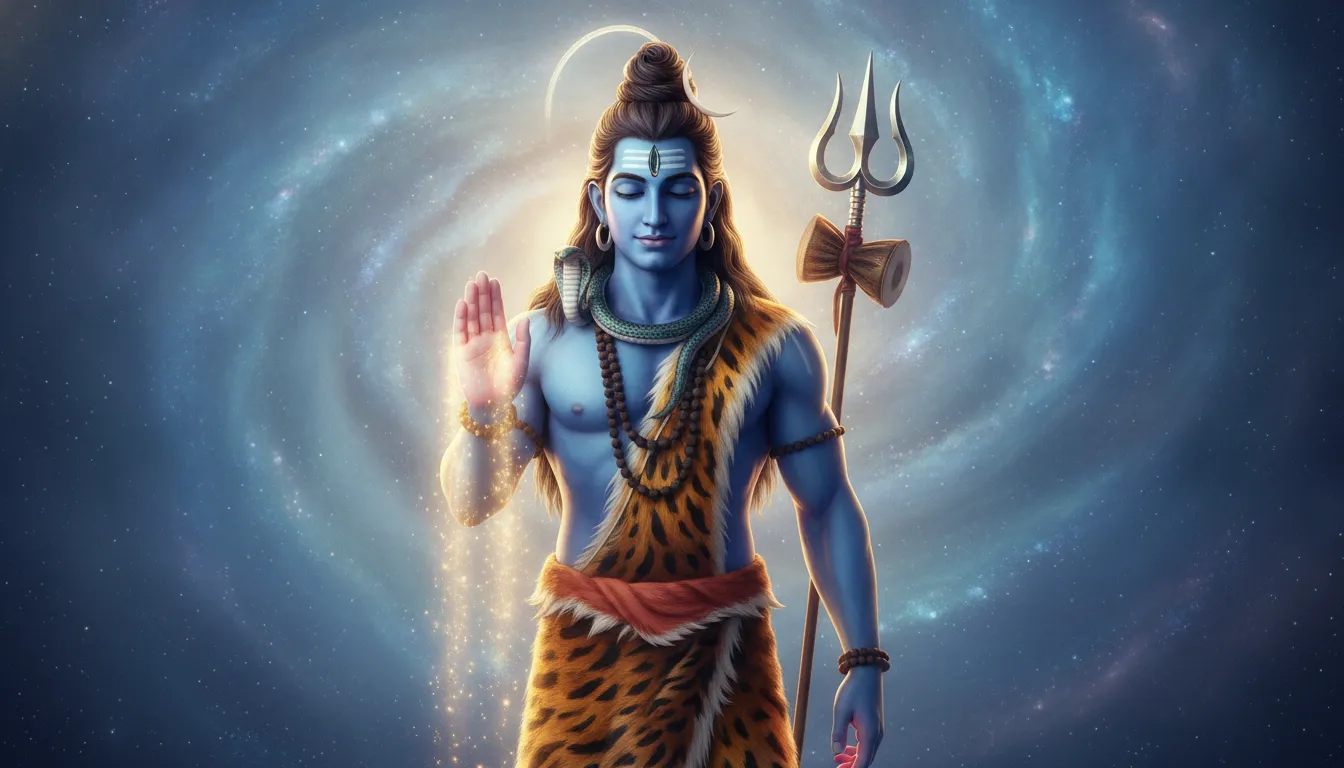 Lord Shiva giving blessings 3d wallpaper har har mahadev photo 3d