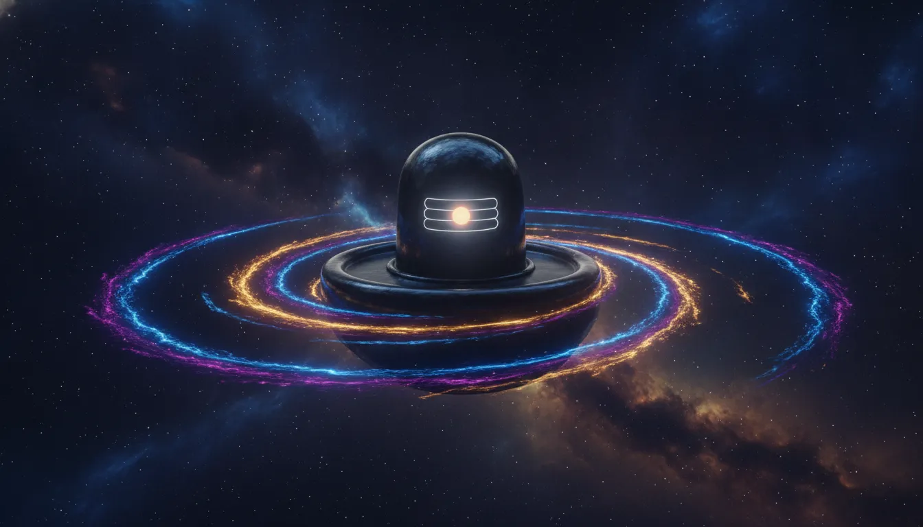 Artistic and modern diler full hd shivling images with cosmic lights