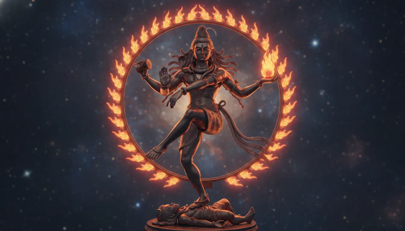 Tandav dance posture har har mahadev 3d photo of Nataraja.