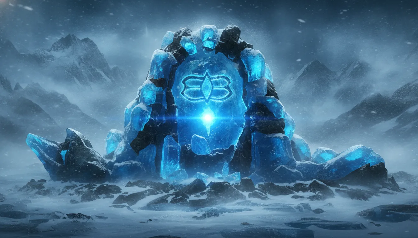 Dangerous icy blue Mahakal shivling image from Mount Kailash