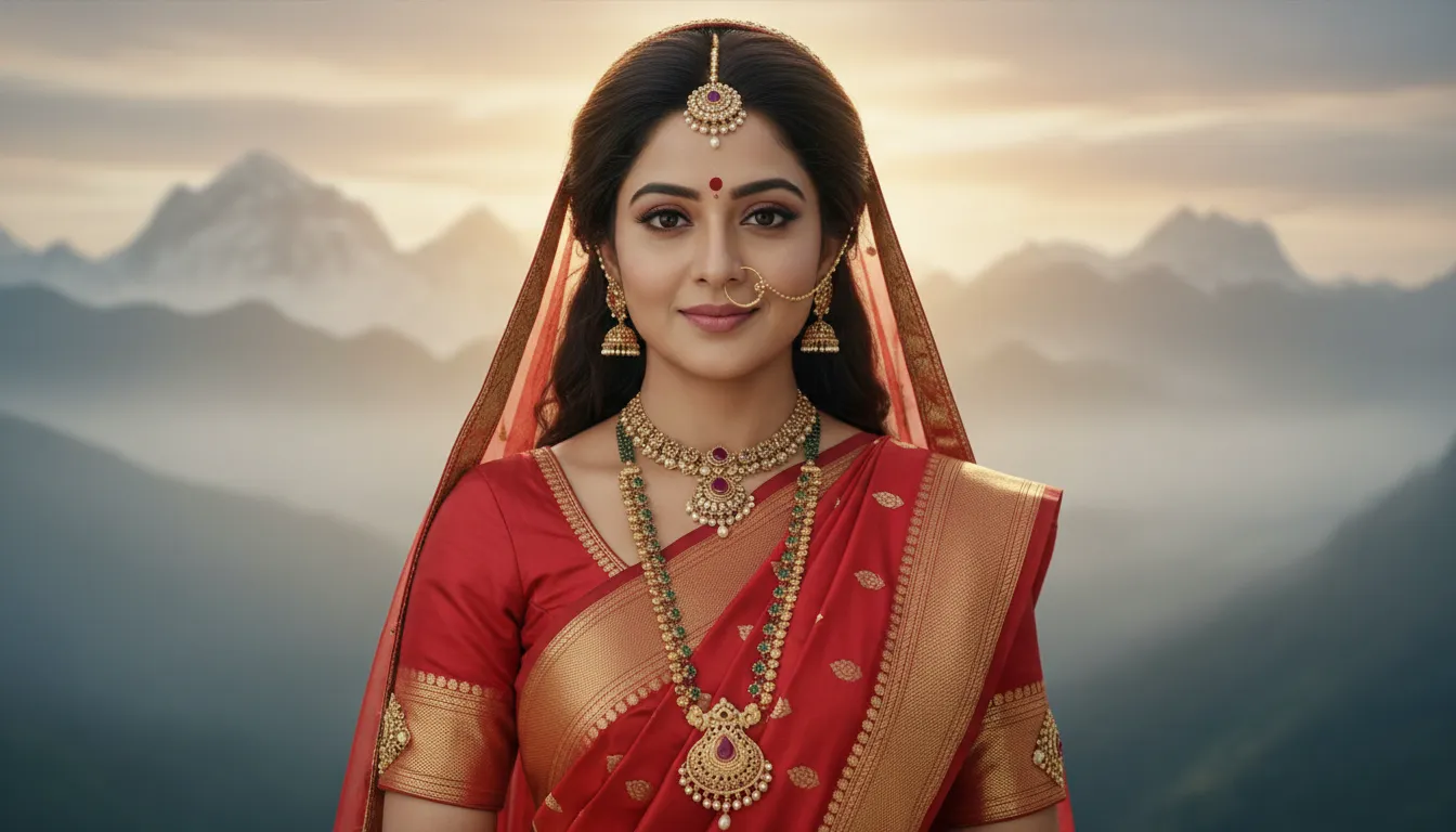 Har har mahadev real actress photos portraying Goddess Parvati in divine look.