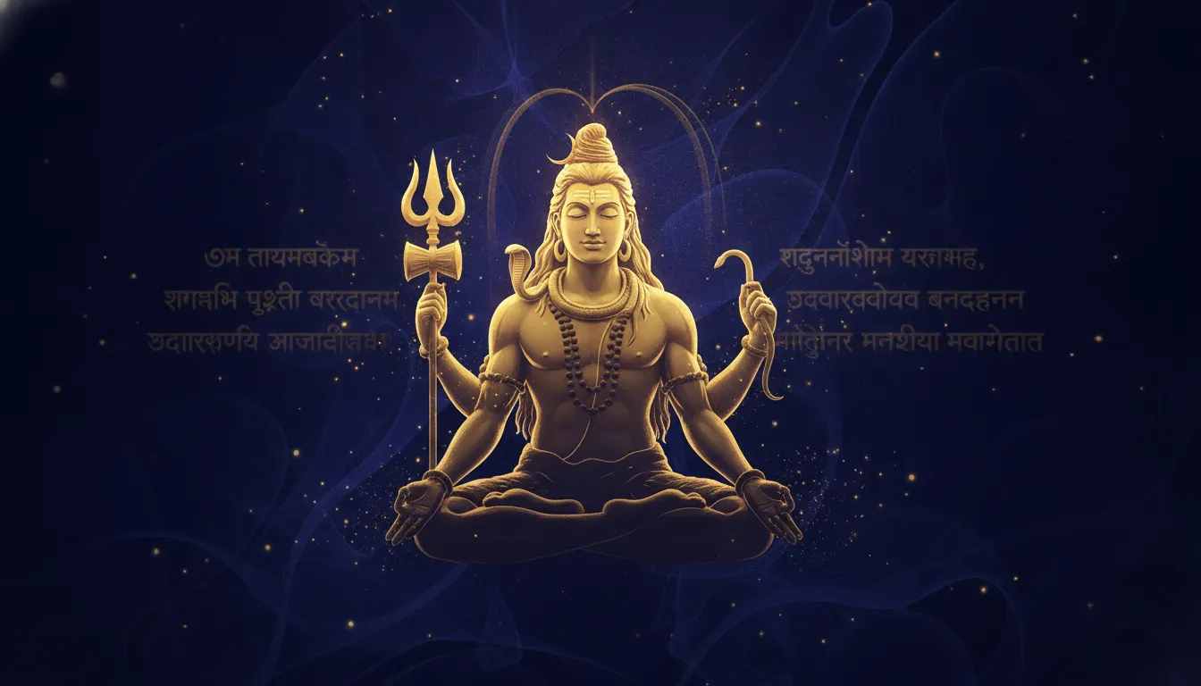 golden spiritual silhouette har har mahadev photo wallpaper with mantra