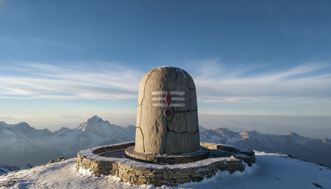 Divine diler full hd shivling images in snow mountains