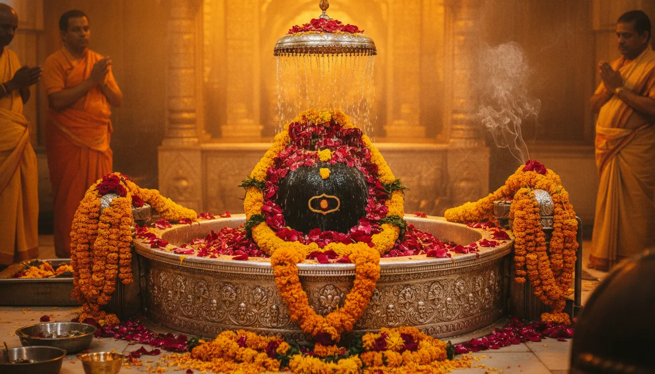 Kashi Vishwanath Varanasi 12 shivling images in hd with golden spire reflection