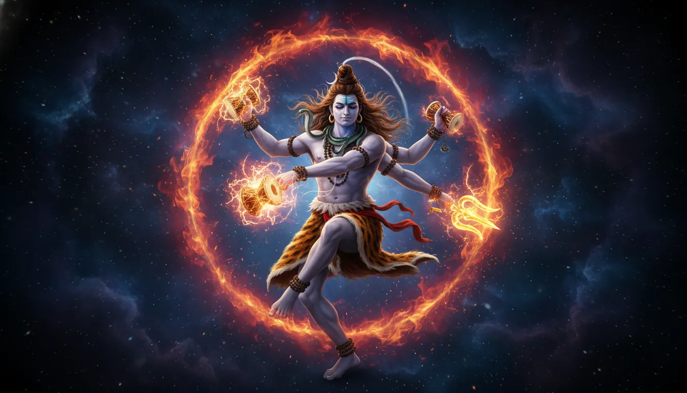 Har Har Mahadev HD photos DSLR capturing Lord Shiva performing the energetic Tandava dance.