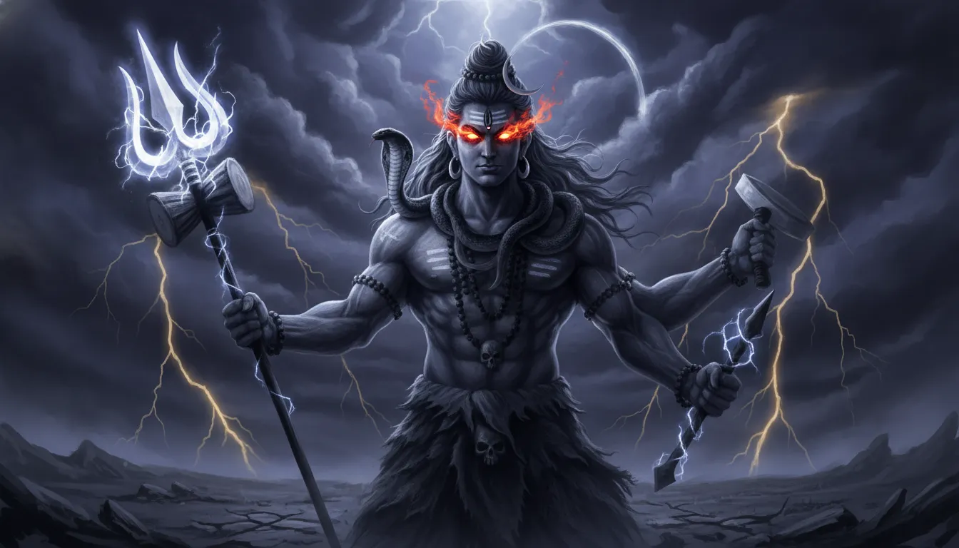 Angry Lord Mahakal avatar photo download in high resolution