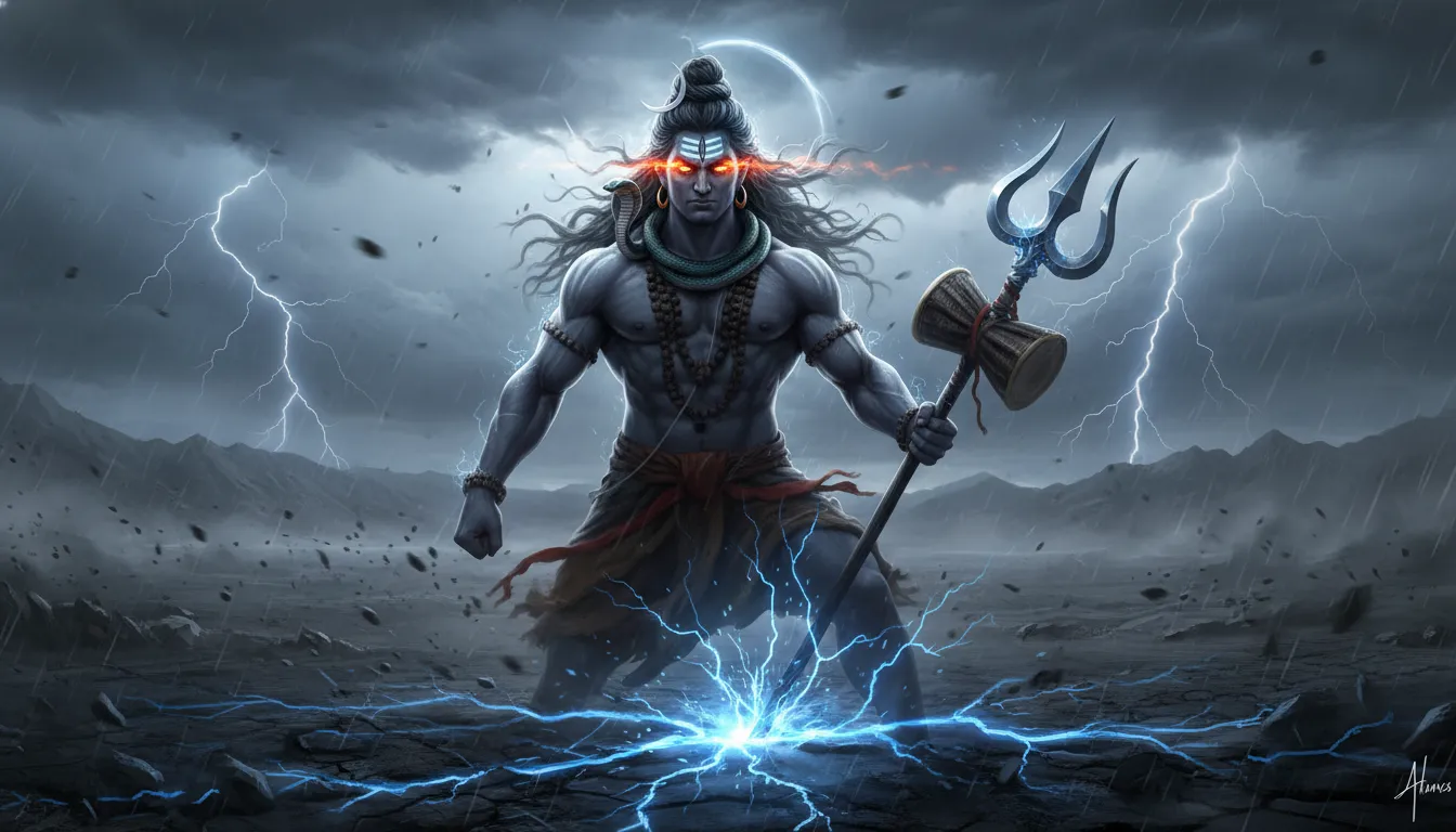 Powerful Rudra avatar Har Har Mahadev photo HD free download.