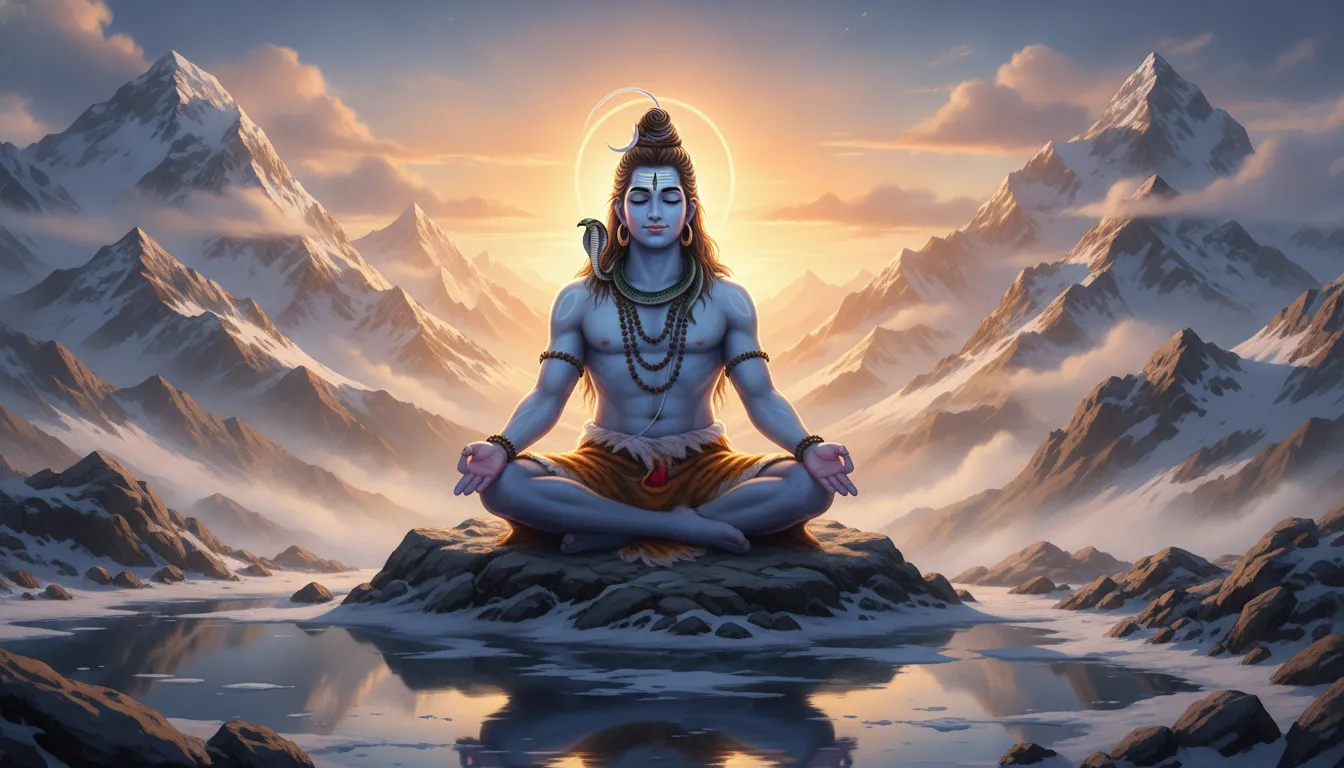 Har har mahadev photo good morning meditating lord shiva kailash