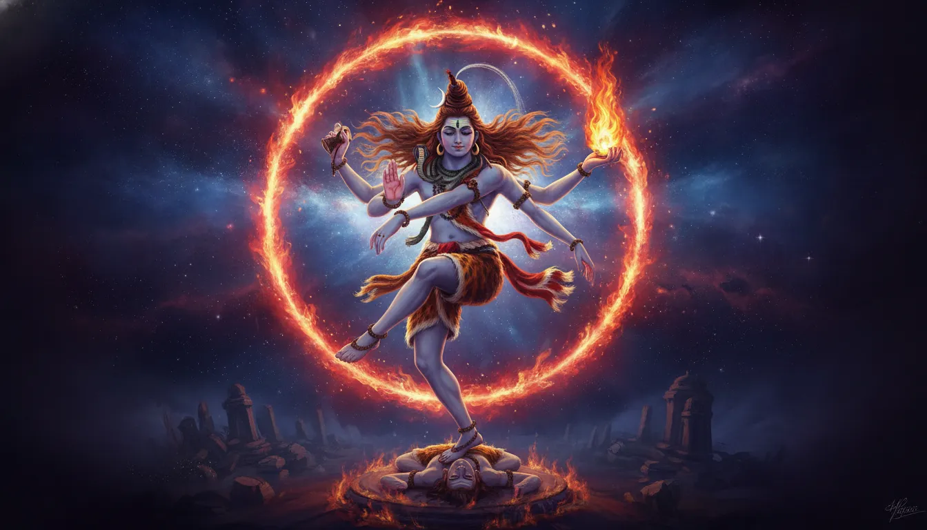 Lord Shiva cosmic dance Nataraja form full hd wallpaper