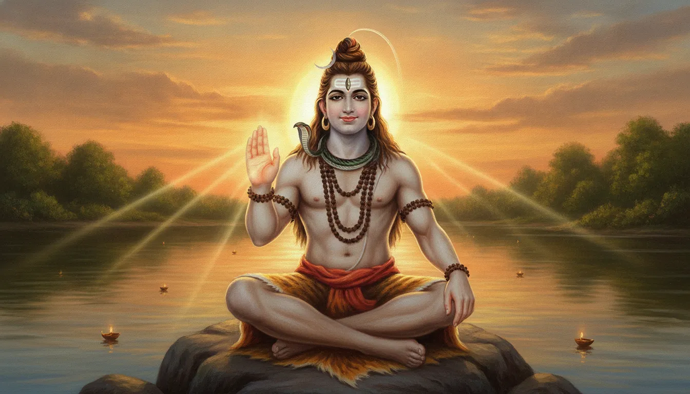 Lord shiva giving blessings wallpaper har mahadev photo