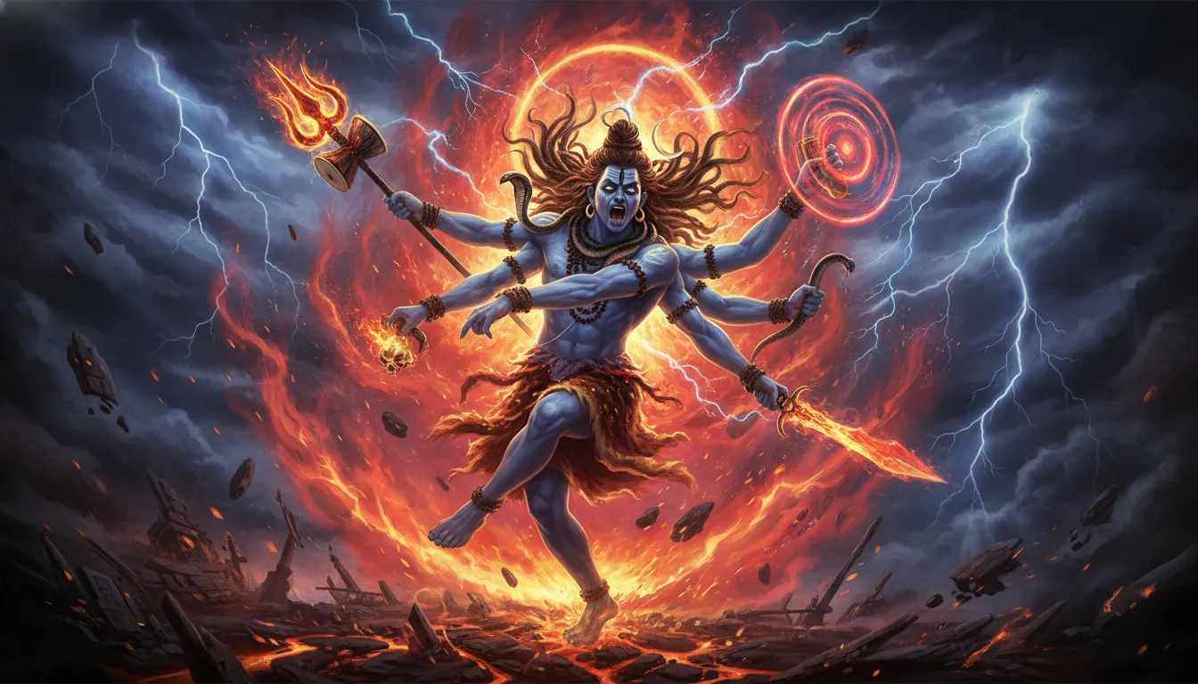 Lord Shiva furious Rudra Tandava pose har har mahadev photo hd download