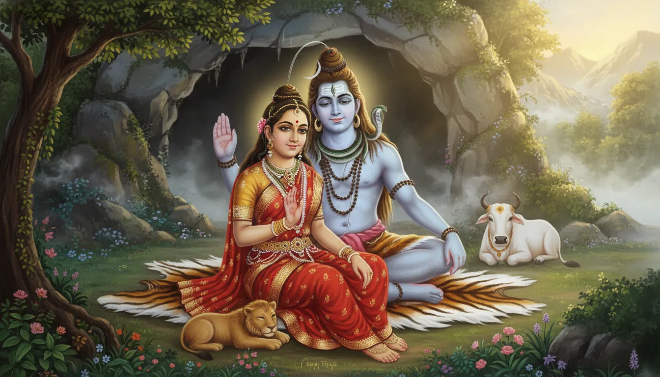 Beautiful Shiv Parivar Har Har Mahadev photo HD free download.