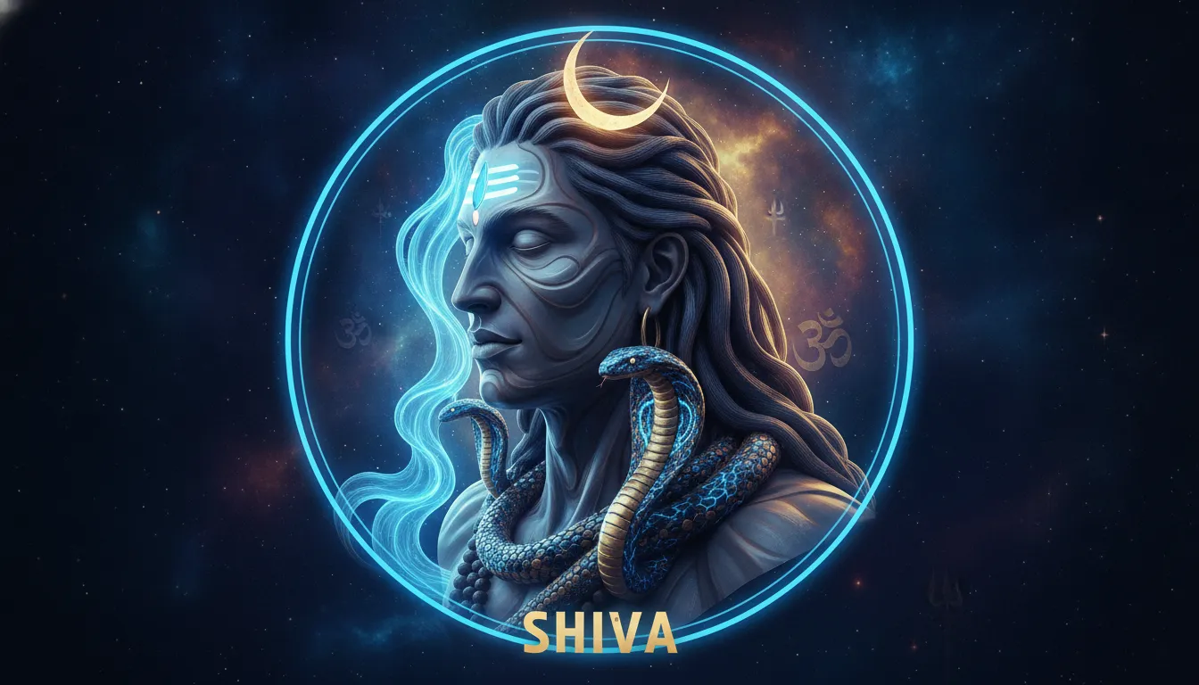 Modern neon style har har mahadev photo 3d wallpaper