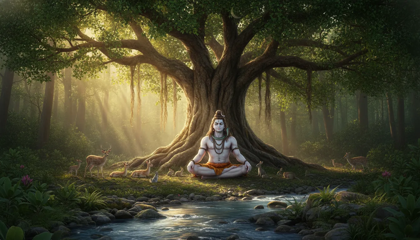 Nature background Lord Shiva Har Har Mahadev photo HD free download.