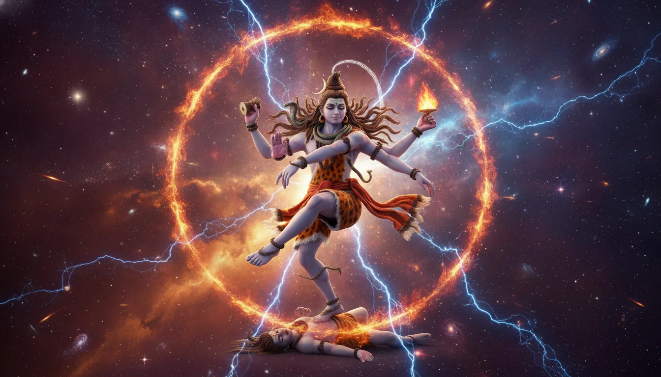 Har har mahadev photo 3d tandav dance posture Lord Shiva