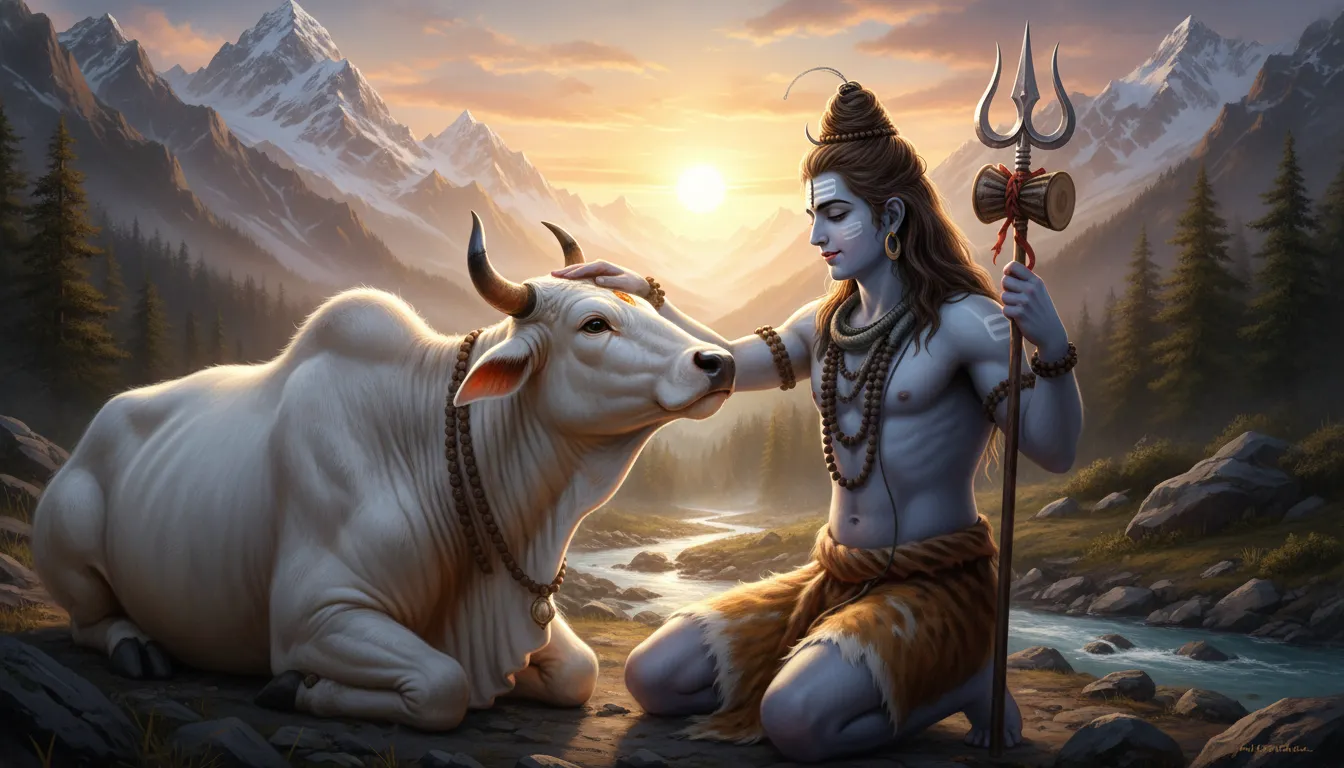 Har har mahadev photo hd new featuring Lord Shiva and Nandi.