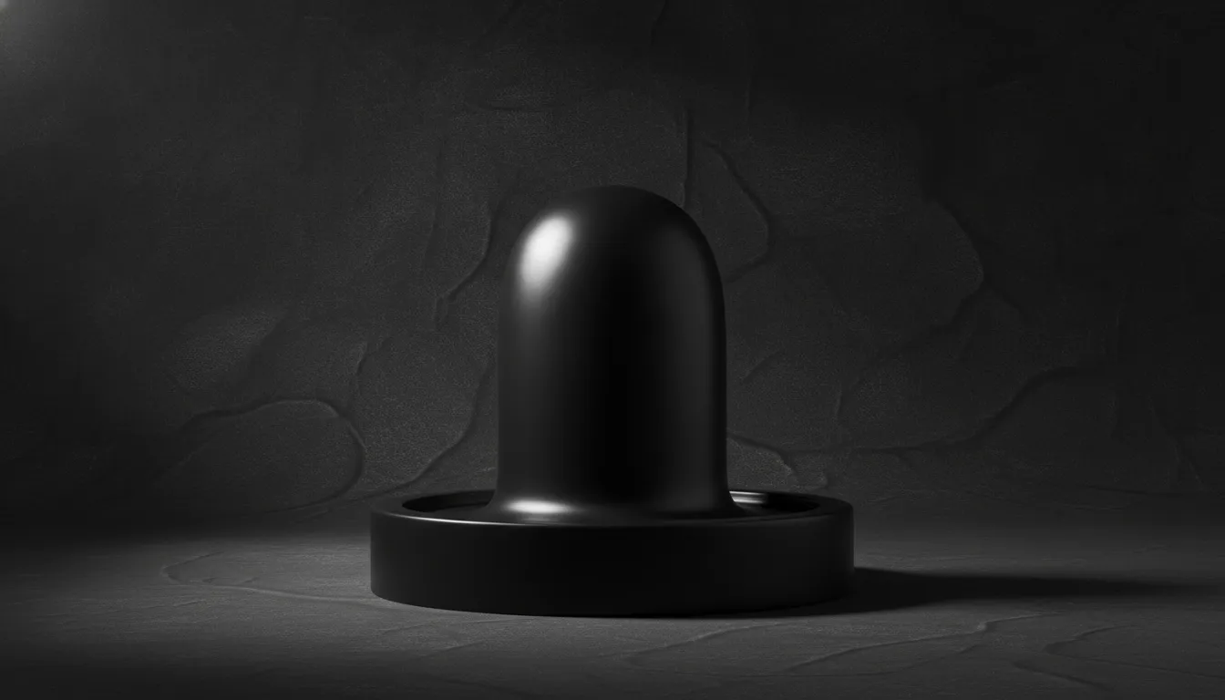 Minimalist desktop wallpaper of black shivling hd images.