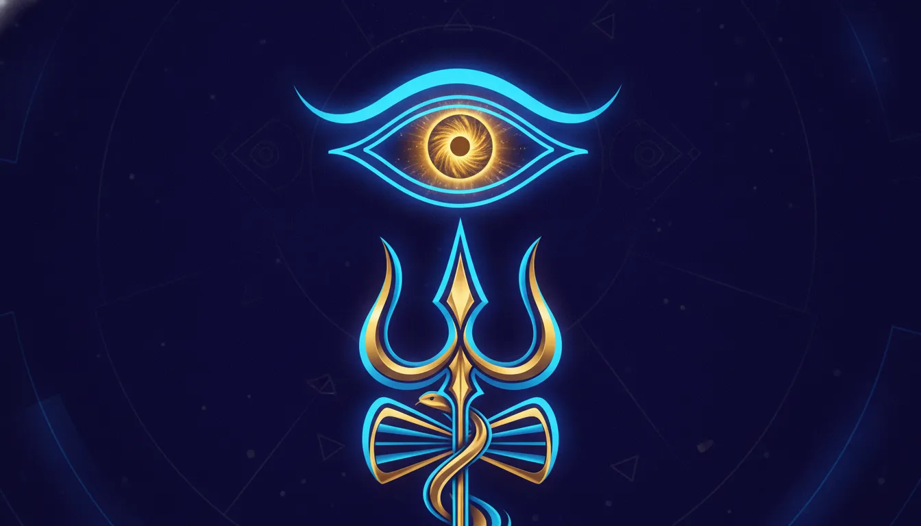Minimalist modern art style photo of Lord Shiva