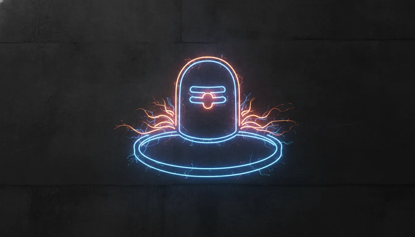 Modern neon style graphics for Diler movie full hd shivling image.