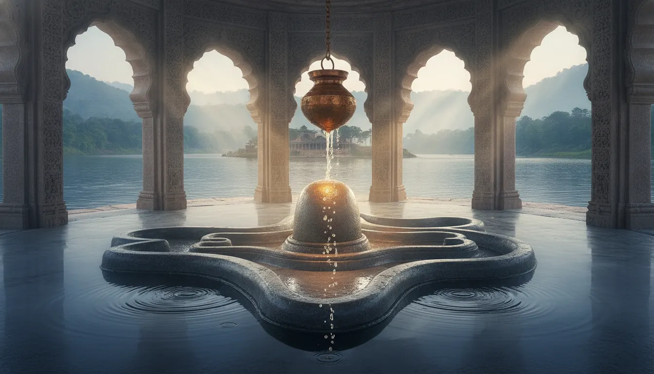 Omkareshwar temple 12 shivling images in hd near sacred Narmada river