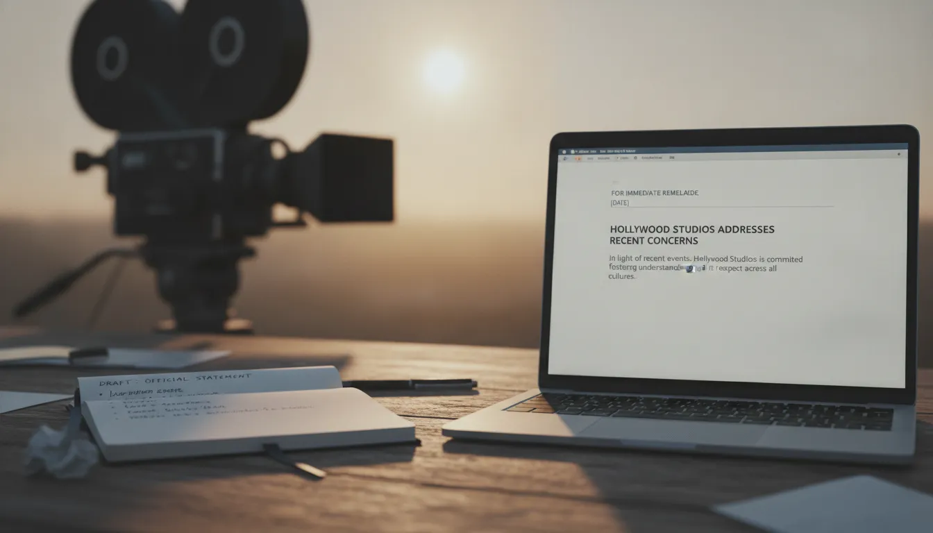 Symbolic image representing official statements and clarifications from filmmakers.
