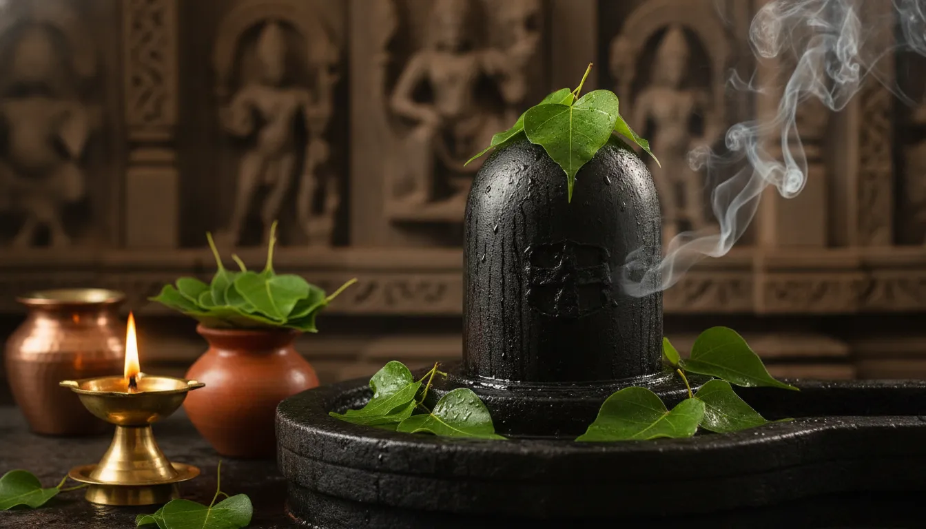 close up realistic shivalinga temple puja har har mahadev photo wallpaper