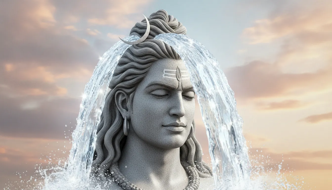 Ganga visarjan from lord shiva hair hd har mahadev photo