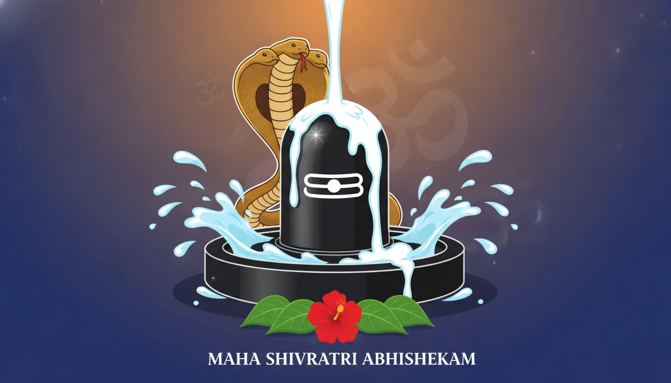 Holy water drops falling on divine clip art images of shivling illustration