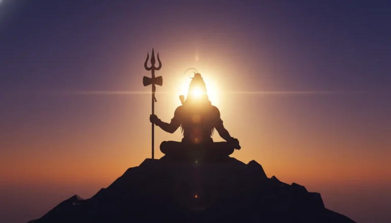 Minimalist sunrise har har mahadev photo hd new wallpaper.