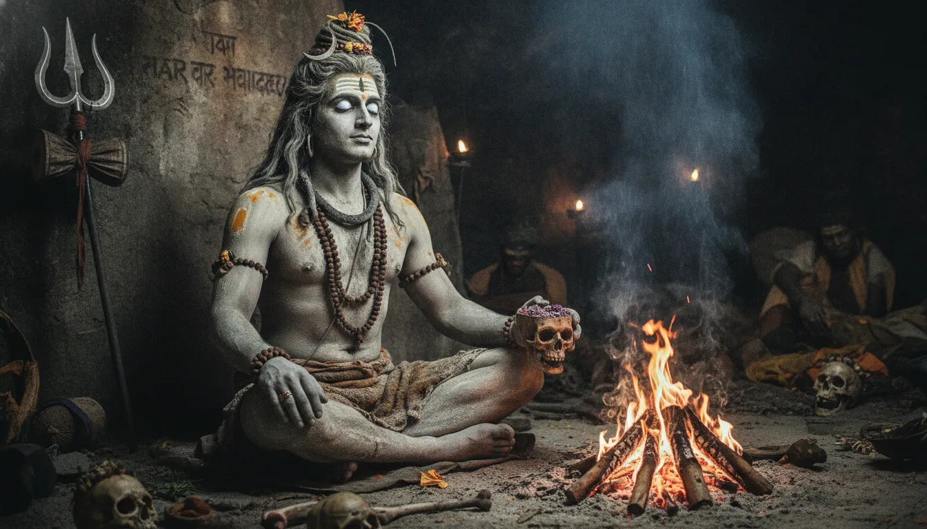 Mysterious and powerful Aghori avatar of Lord Shiva for Har Har Mahadev Ka Photo