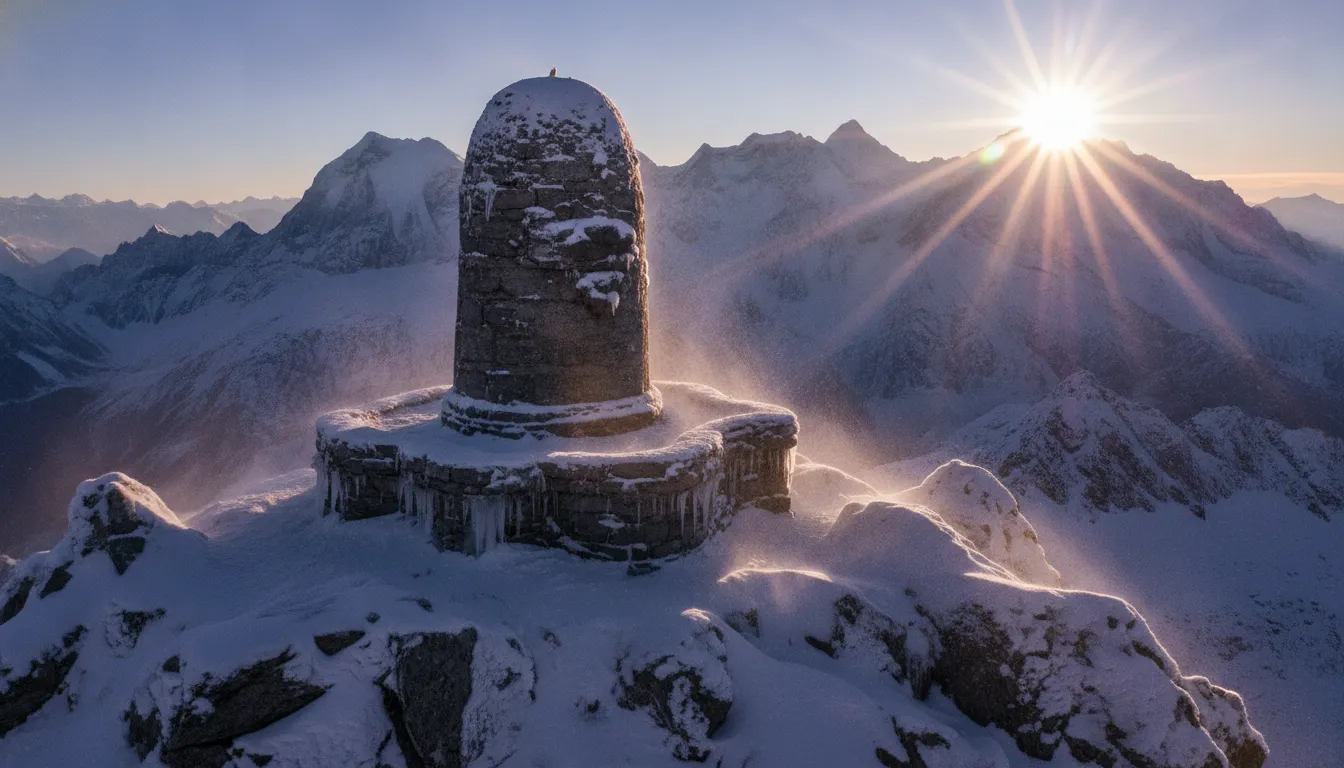 Himalayan snow background Diler movie full hd shivling image for mobile wallpaper.