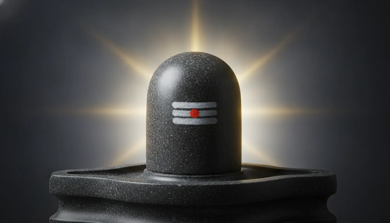 A spiritual nice shivling image in hd radiating a divine golden light. A spiritual nice shivling image in hd radiating a divine golden light.